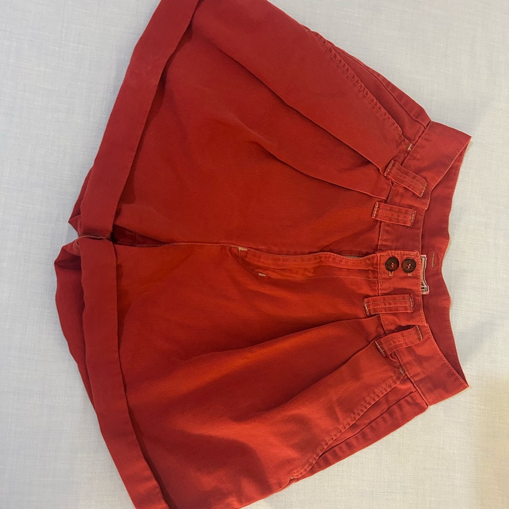 Skoozi Red Cotton Shorts